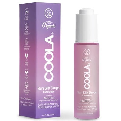 Coola Sun Silk Drops Organic Facial Sun Cream SPF 30