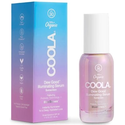 Coola Sérum solaire éclairant Dew Good avec technologie probiotique SPF 30